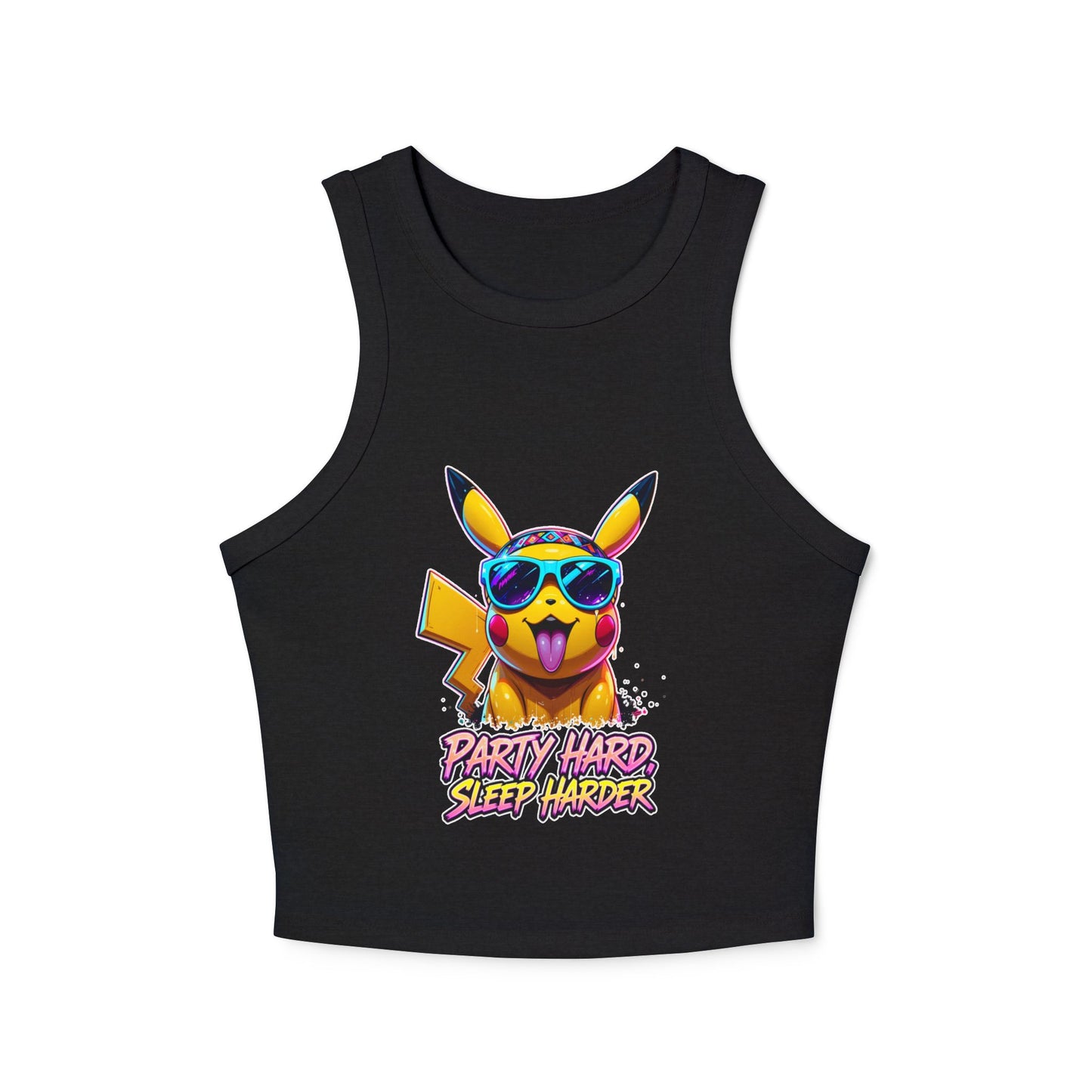 Pikachu Party Hard Sleep Harder - Tank Top