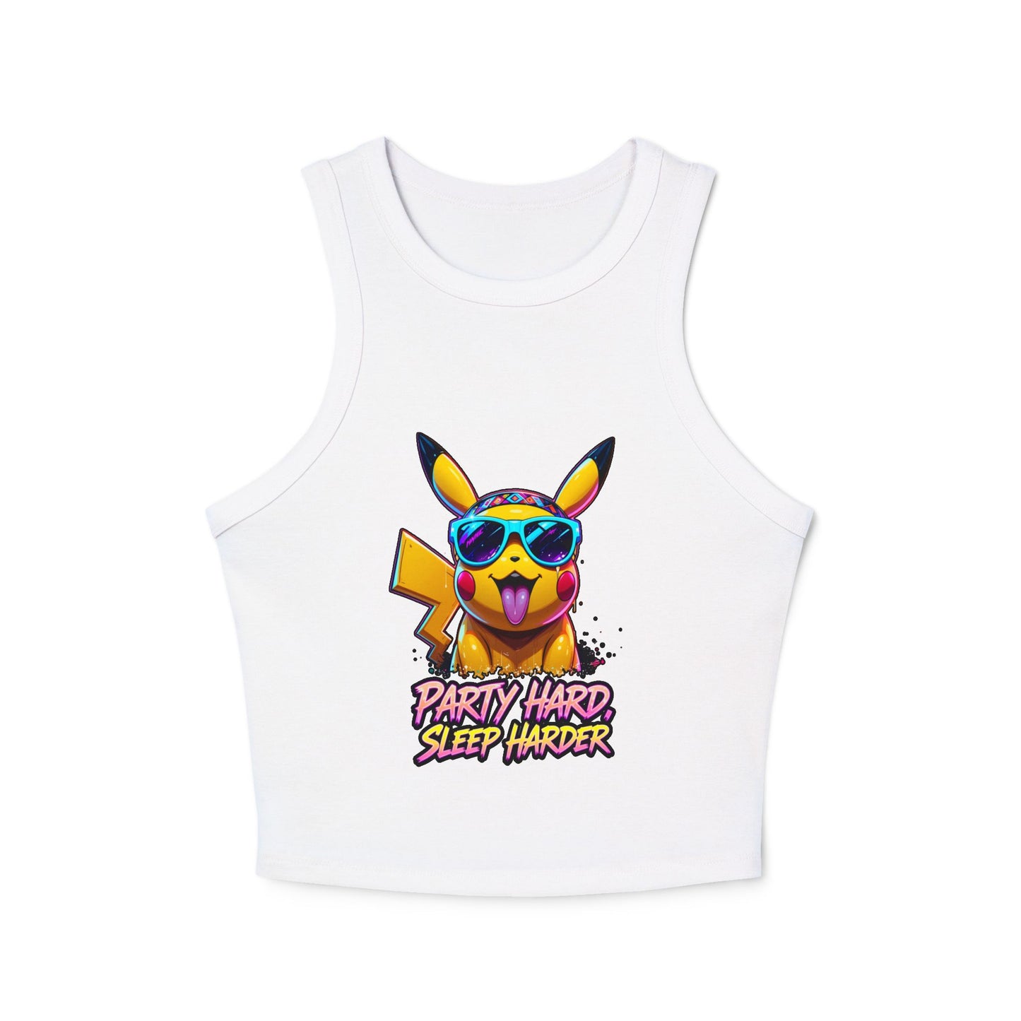 Pikachu Party Hard Sleep Harder - Tank Top